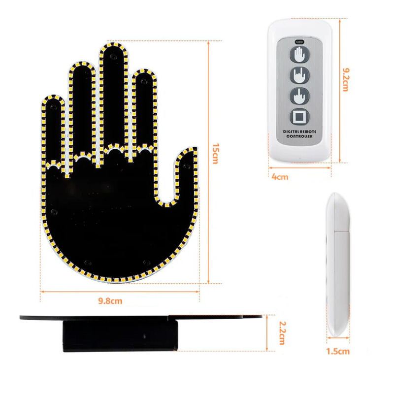 Miniatura 8 de Luces Mano Led Señales Para Carro